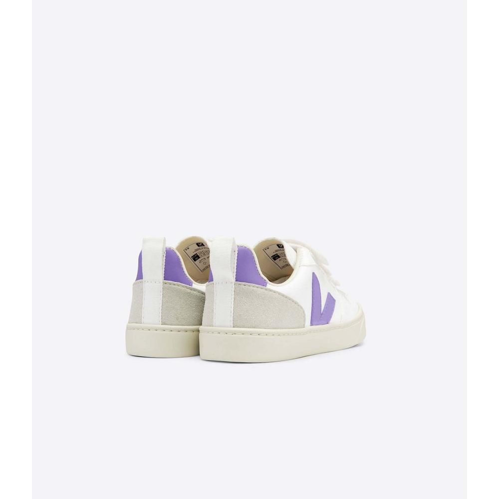 Veja V-10 CWL Tornacipő Gyerek White/Purple | HU 867RVD